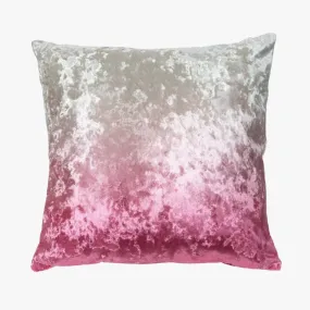 Ombre Rose Taupe Crushed Velvet Pillows