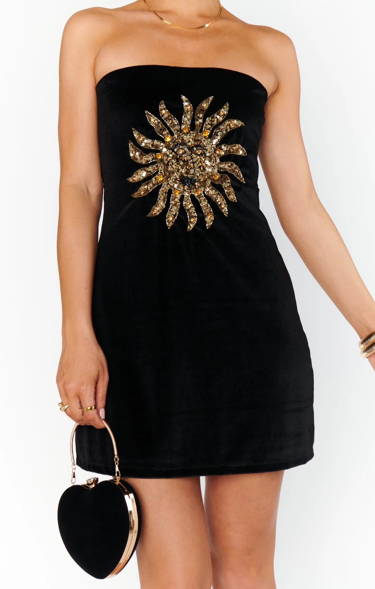 On My Way Dress ~ Sun Sequins Velvet