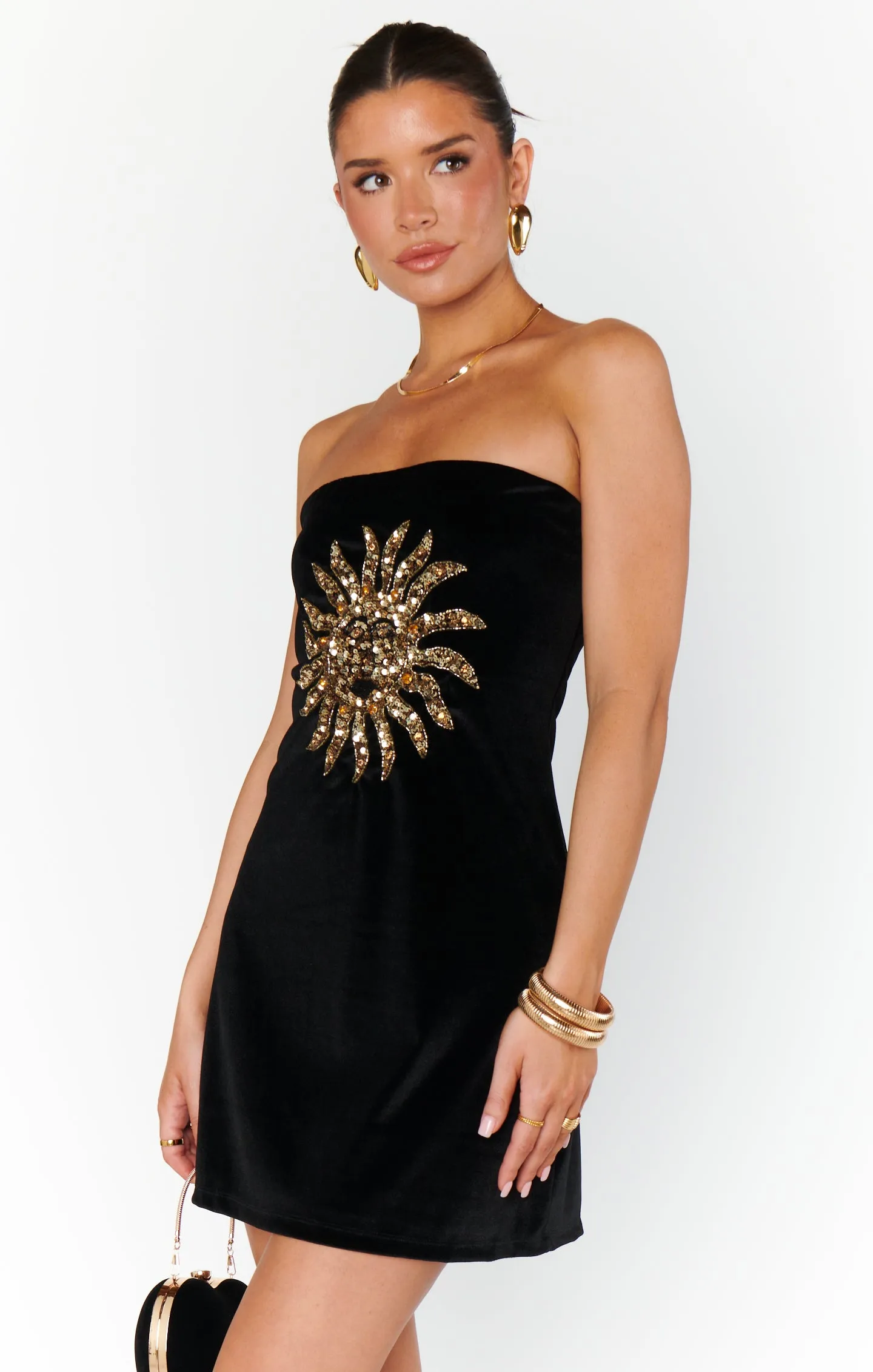 On My Way Dress ~ Sun Sequins Velvet