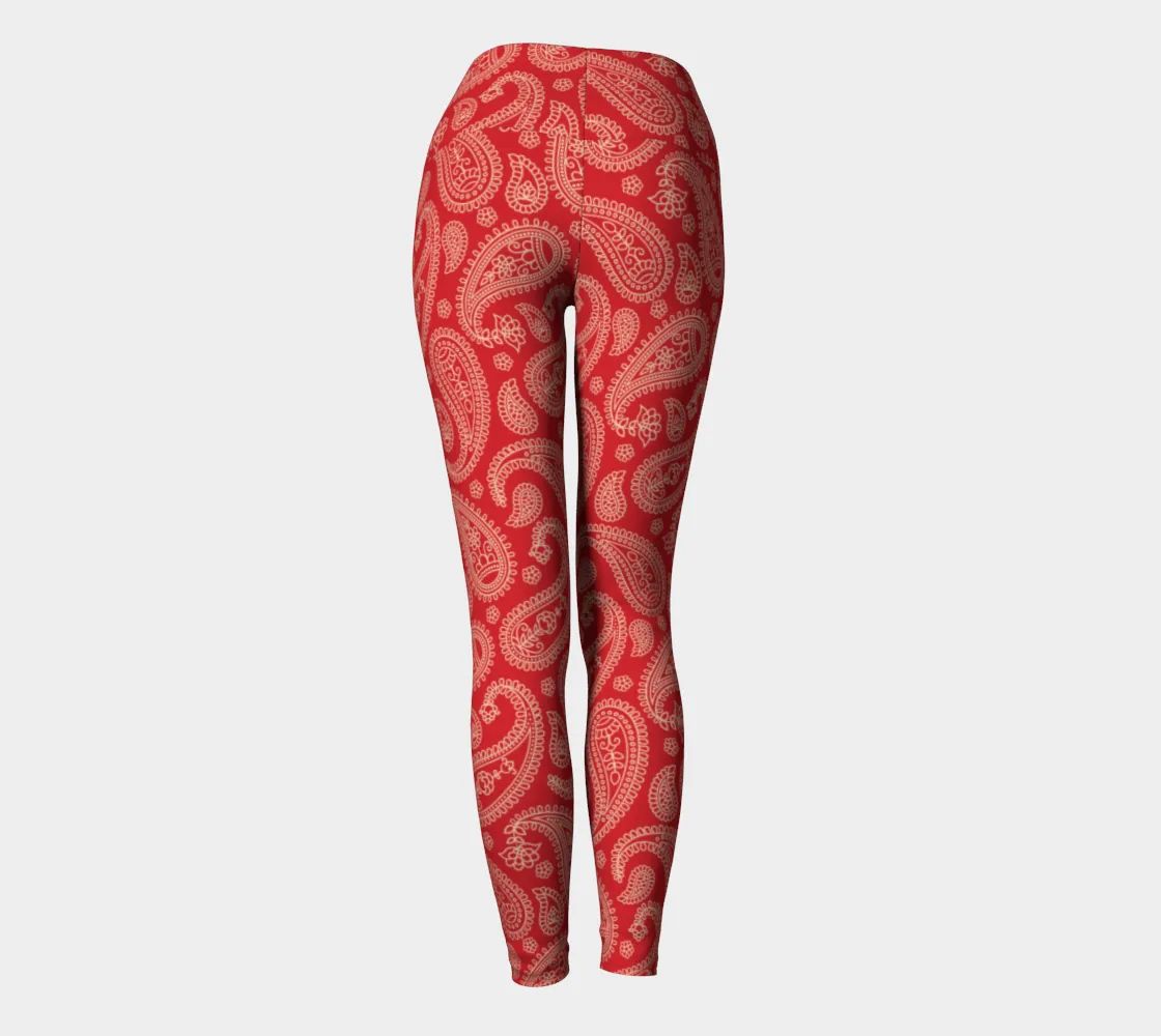 Paisley Paradise Yoga Leggings