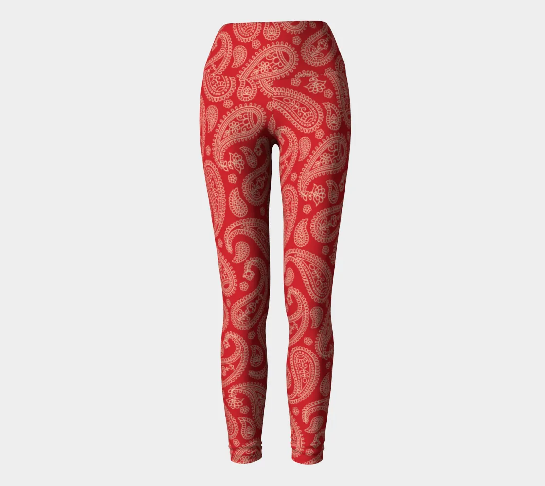 Paisley Paradise Yoga Leggings