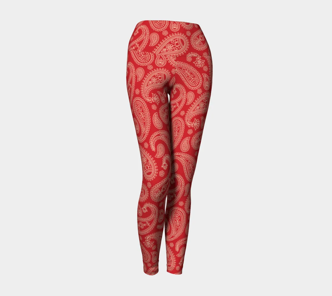 Paisley Paradise Yoga Leggings