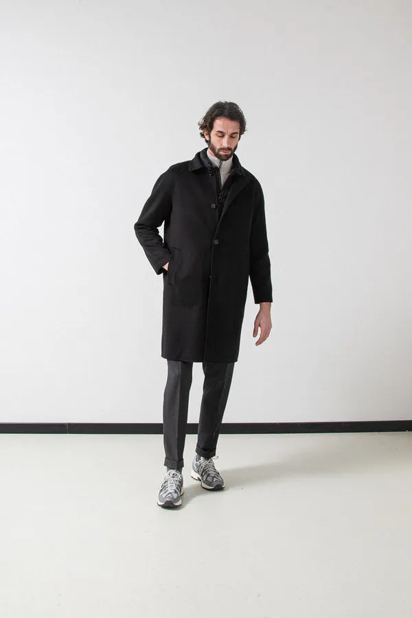 Palto Coat Marcello DBG Top Coat with Vest Nero