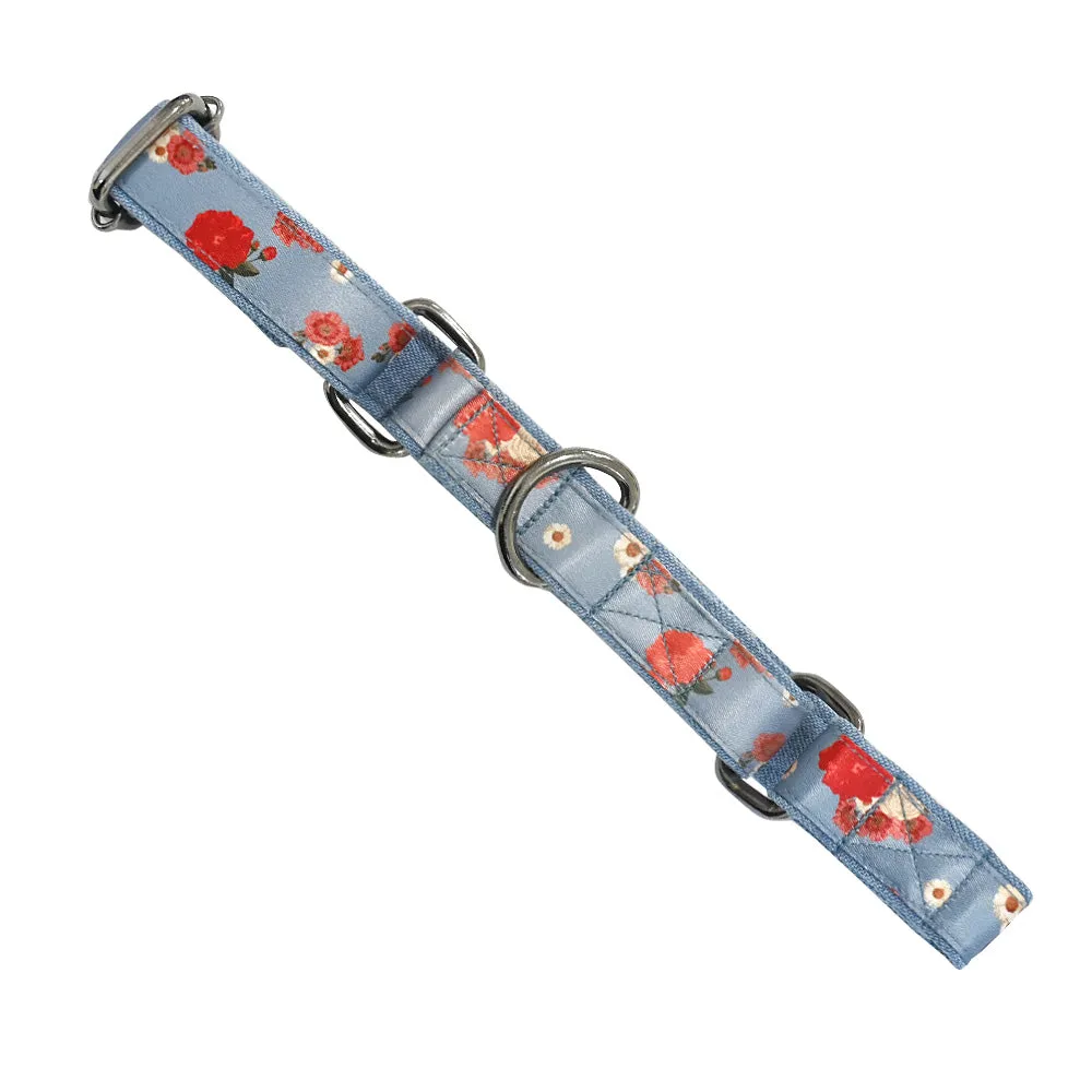 Pawesome Blossom Martingale Denim collar