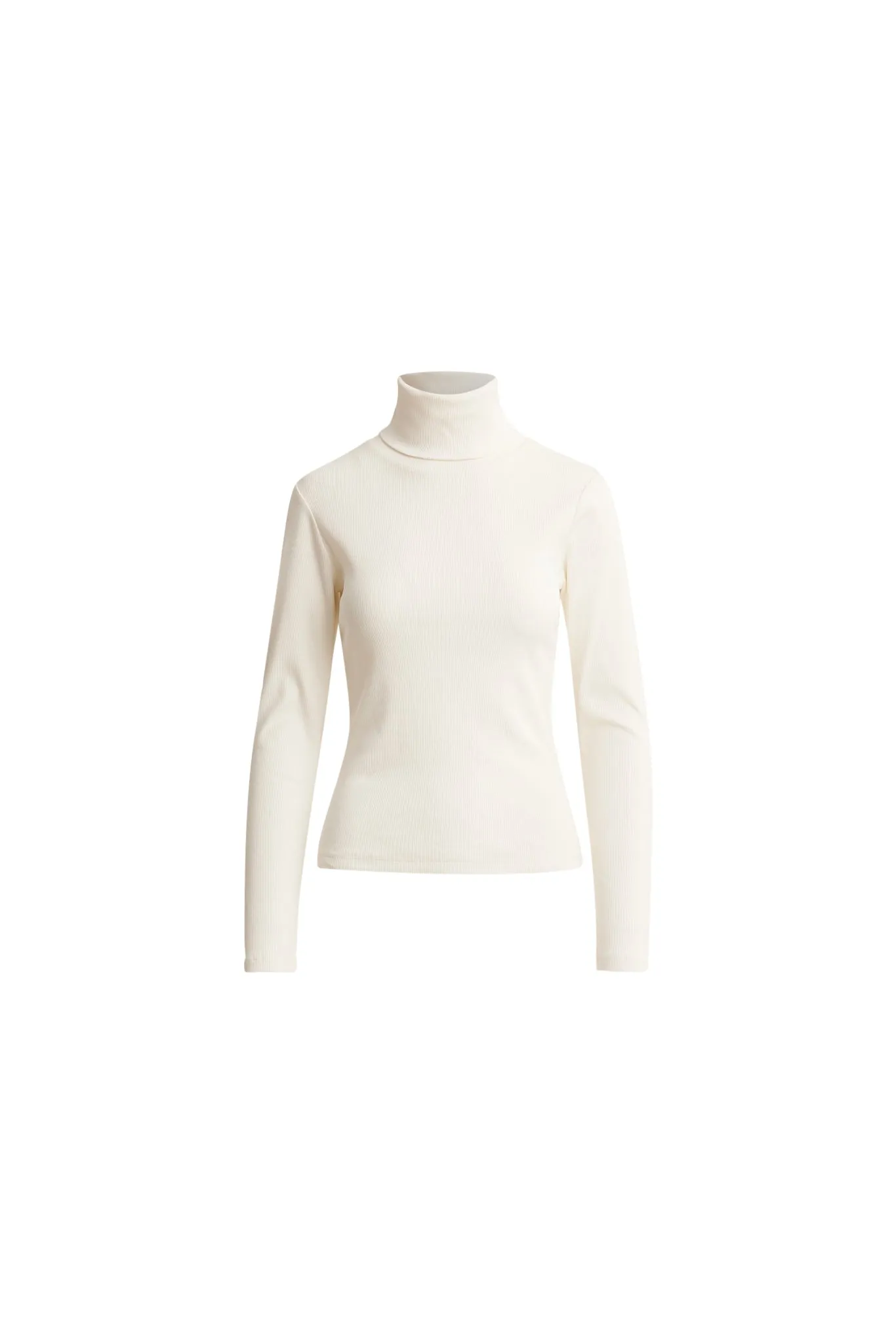 Petra Rib Turtleneck - Ecru