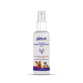 Petvit Odor Remover Spray with Lavender | Eliminate Bad Breath | Detangling Hair | Paraben Free & pH-Balance -for All Breed Dog & Cat – 100ml