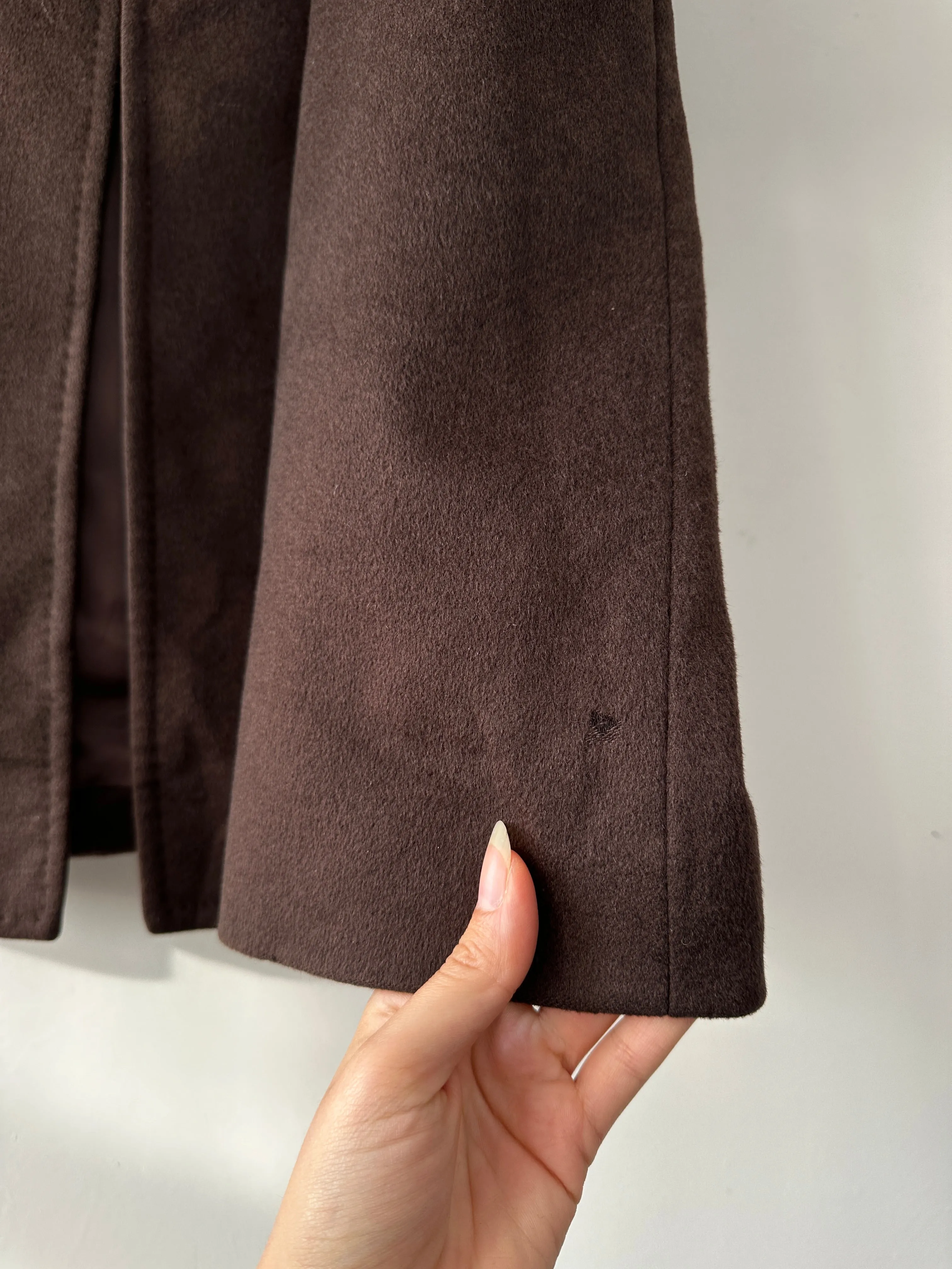 Pierre Balmain 80s Pure Cashmere Coat - XL