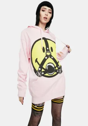 Pink Smiley Ball Gag Hoodie