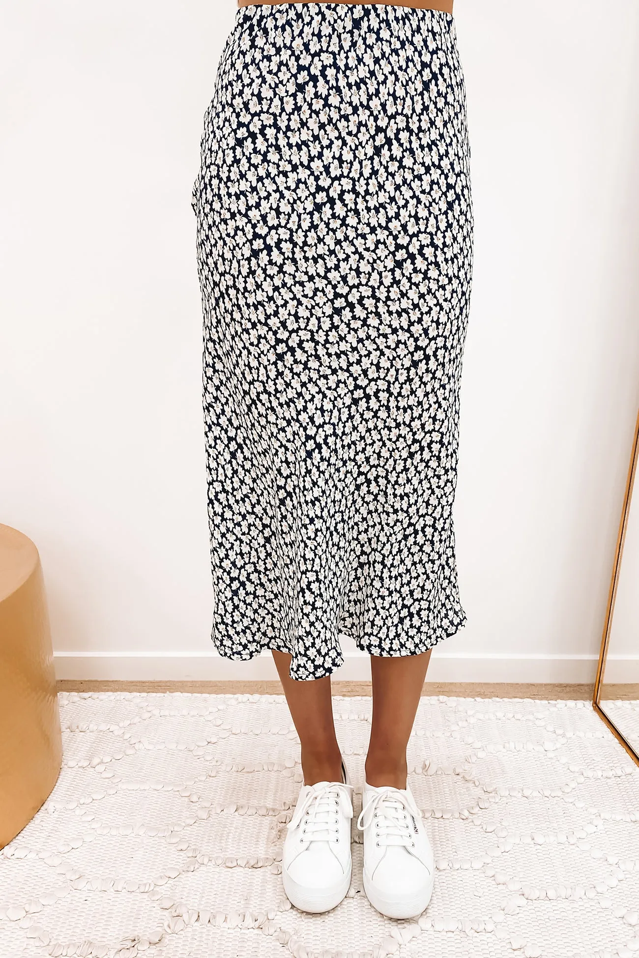 Posie Midi Skirt Print