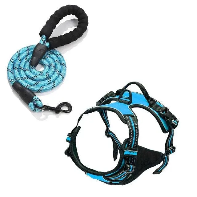 Printed Pet Chest Strap and Leash for Small Medium Dogs