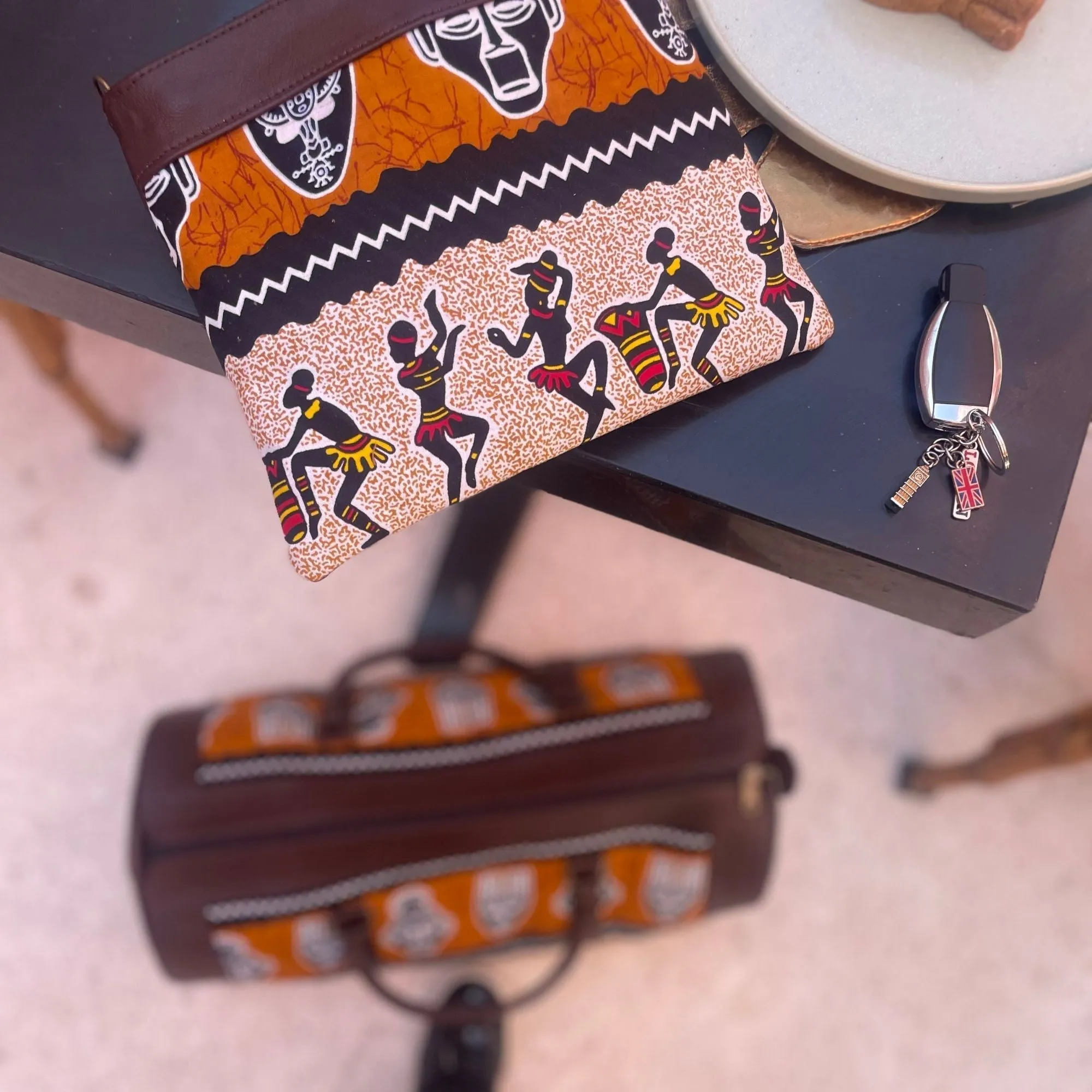 "Gnawa" Handcrafted Genuine Leather Duffle and Clutch Bags | Trendiesty