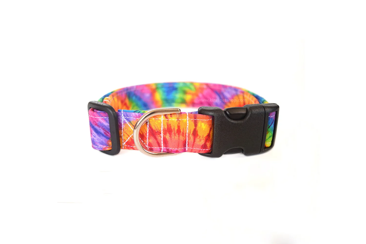 Rainbow Tie Dye Dog Collar