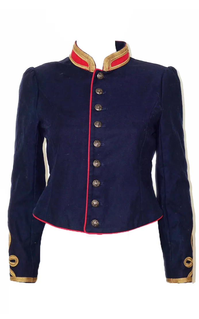 RALPH LAUREN Buttoned Navy Military Jacket