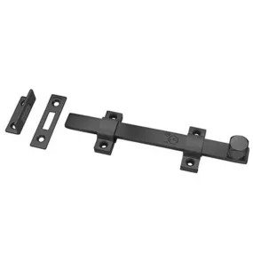 Rockwood 580-12-BSP 12" Surface Bolt, BSP Black Suede Powder Coat Finish