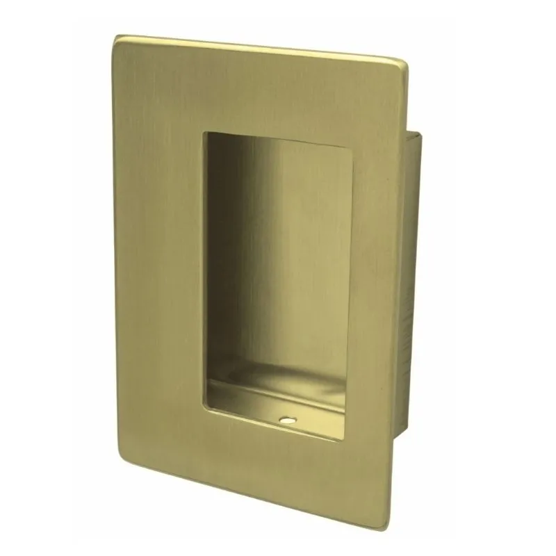 Rockwood 94C Flush Single Door Pull, Size 3 1/2 In x 5 In, With Concealed Mounting