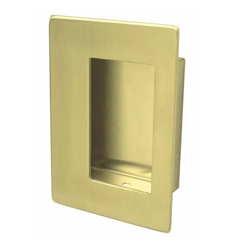 Rockwood 94C Flush Single Door Pull, Size 3 1/2 In x 5 In, With Concealed Mounting