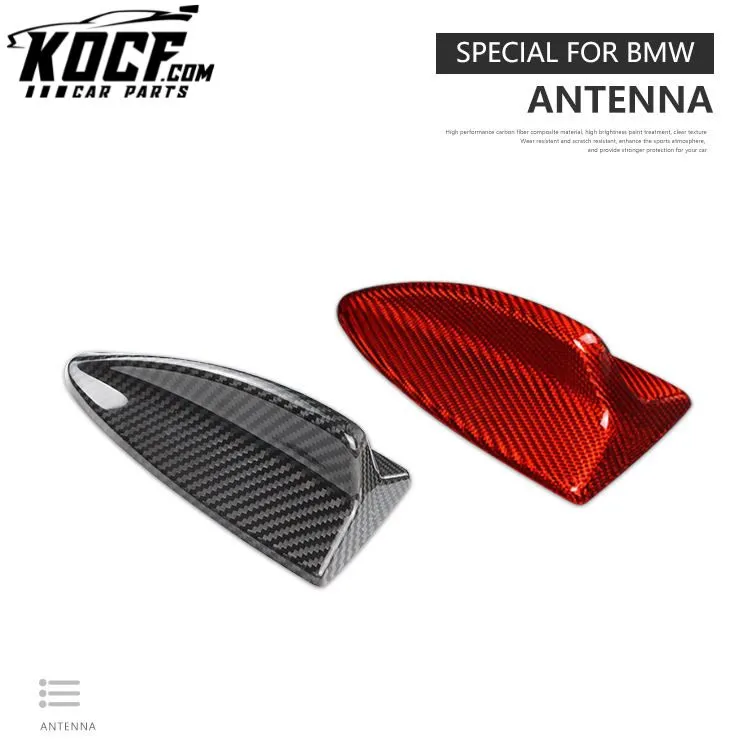 Roof Antenna Frame Decal Cover Trim Antenna Carbon Fiber Shark Fin For E82 E46 E90 E92