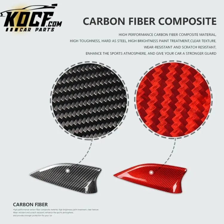 Roof Antenna Frame Decal Cover Trim Antenna Carbon Fiber Shark Fin For E82 E46 E90 E92