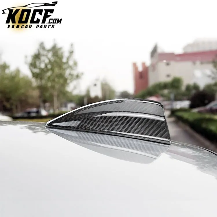 Roof Antenna Frame Decal Cover Trim Antenna Carbon Fiber Shark Fin For E82 E46 E90 E92