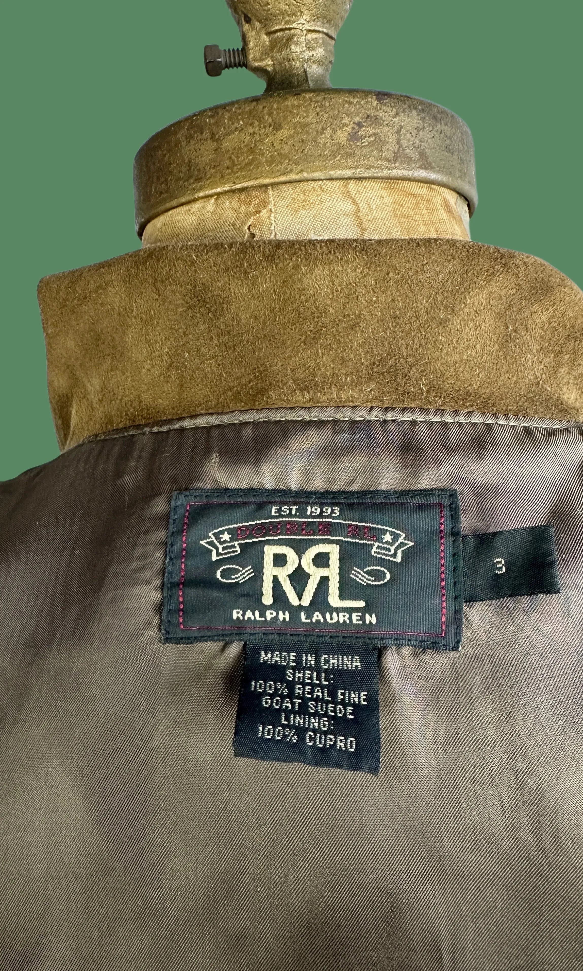 RRL RALPH LAUREN Suede Fringe Jacket • Small