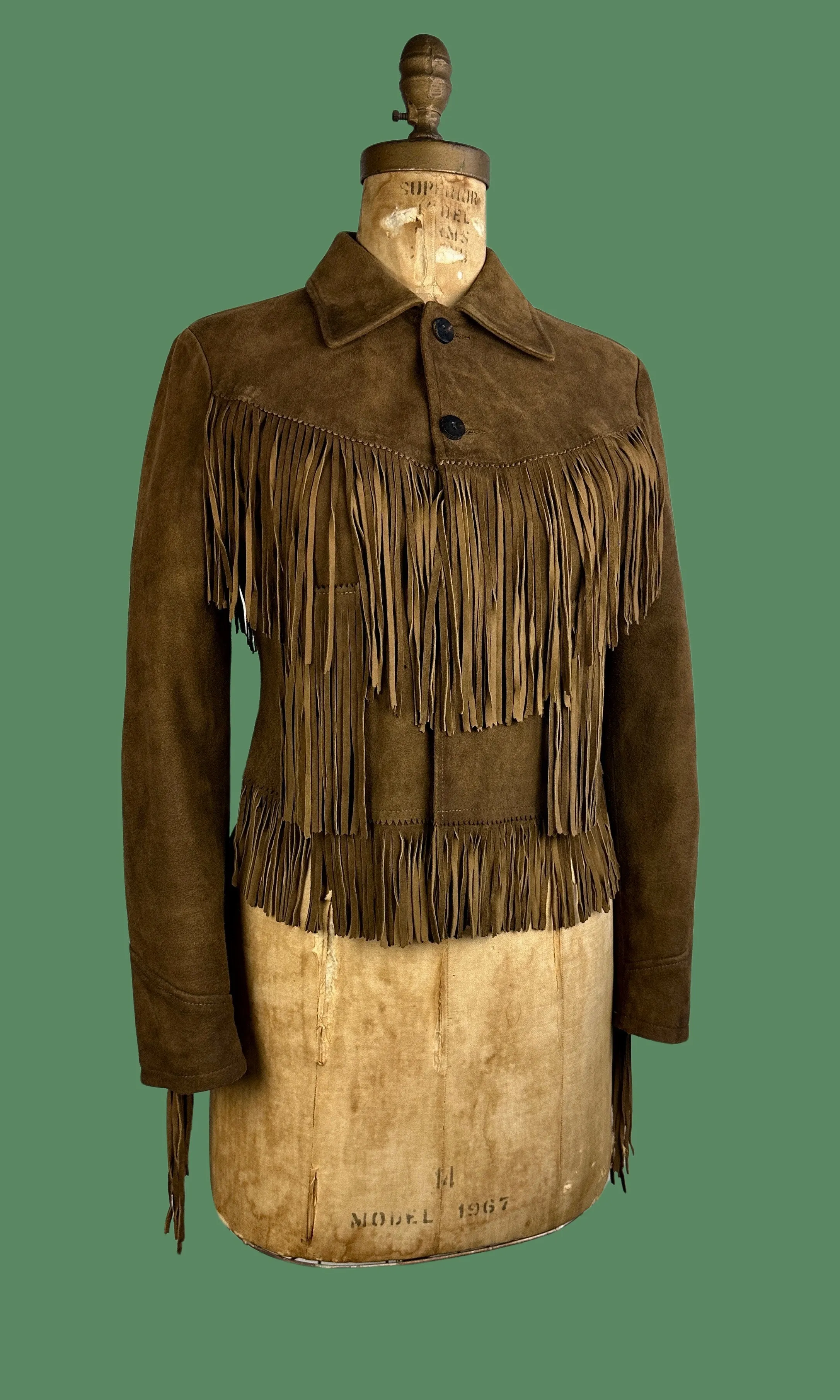 RRL RALPH LAUREN Suede Fringe Jacket • Small