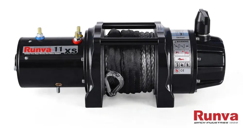 Runva 11XS Premium 12V Compact Winch with Synthetic Rope