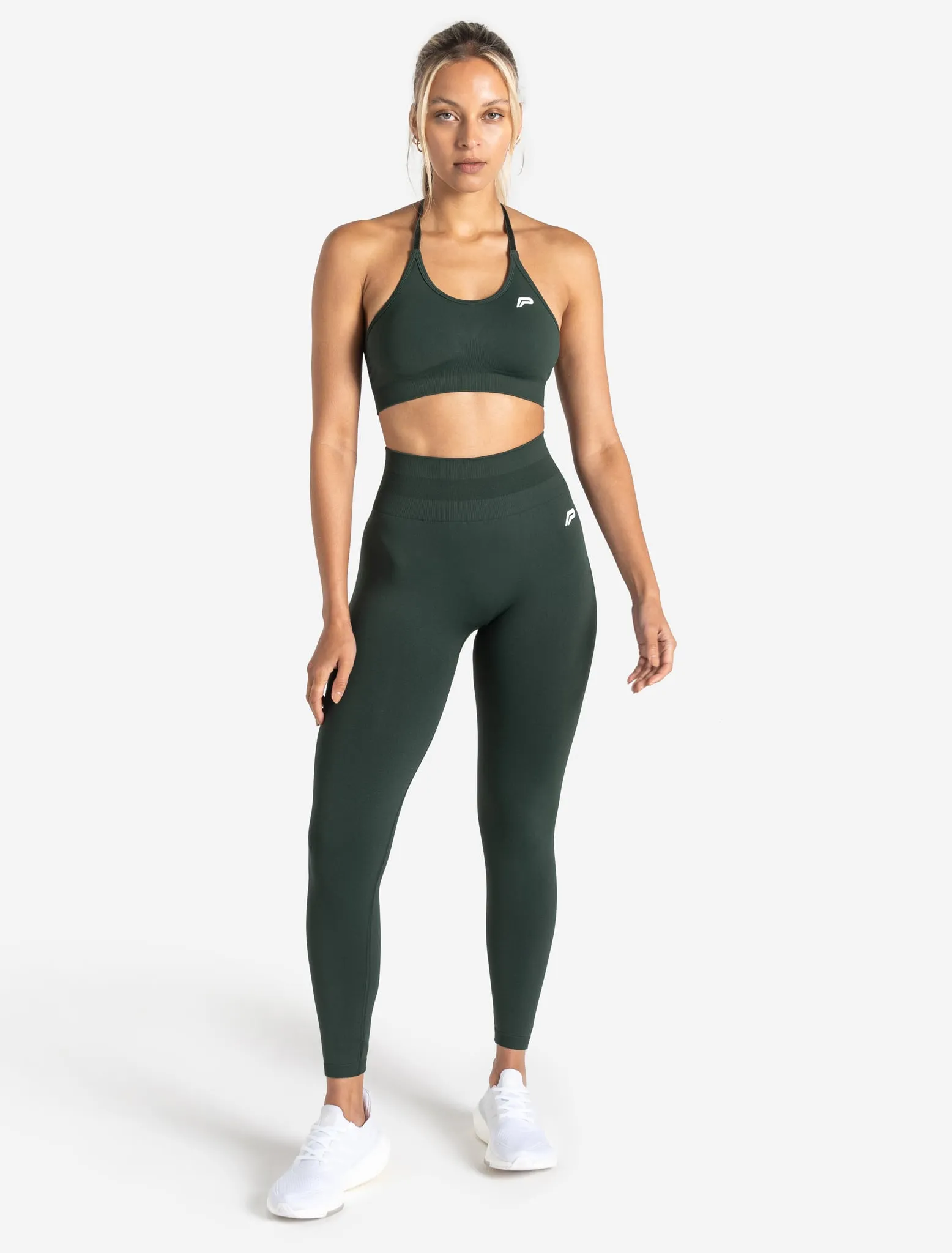 Scrunch Seamless Leggings - Forest Green