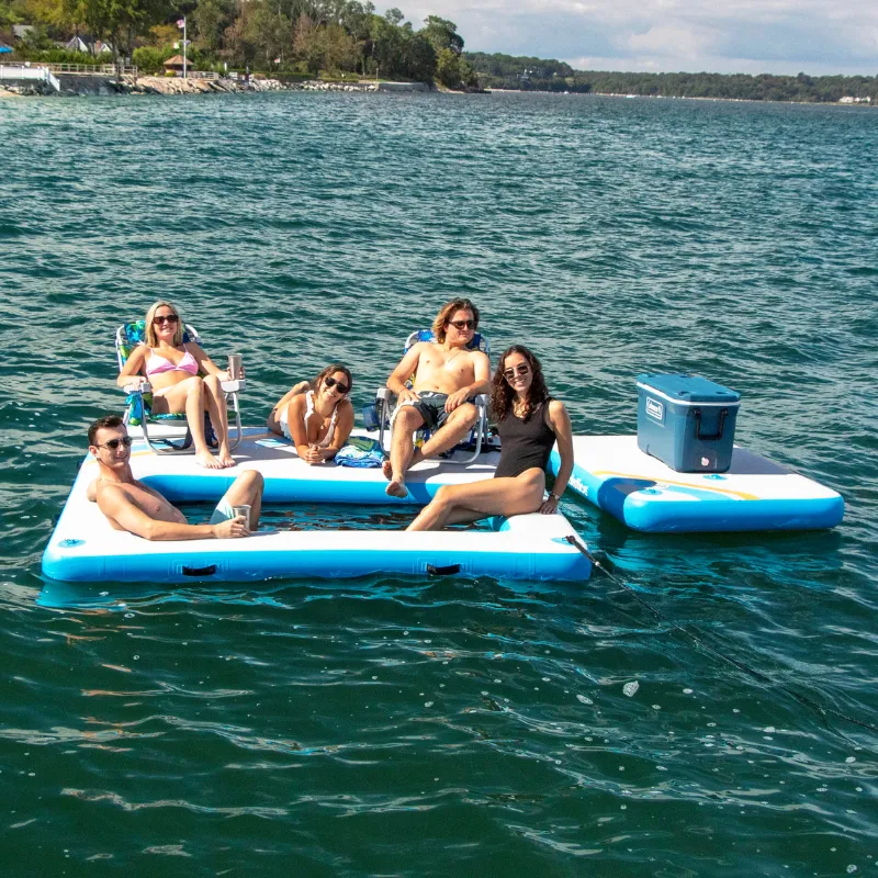 Solstice 10' X 8' X 8'' Rec Mesh Inflatable Dock with Insert