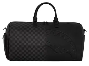 Sprayground Spritz Grey Check Duffle In Black Grey