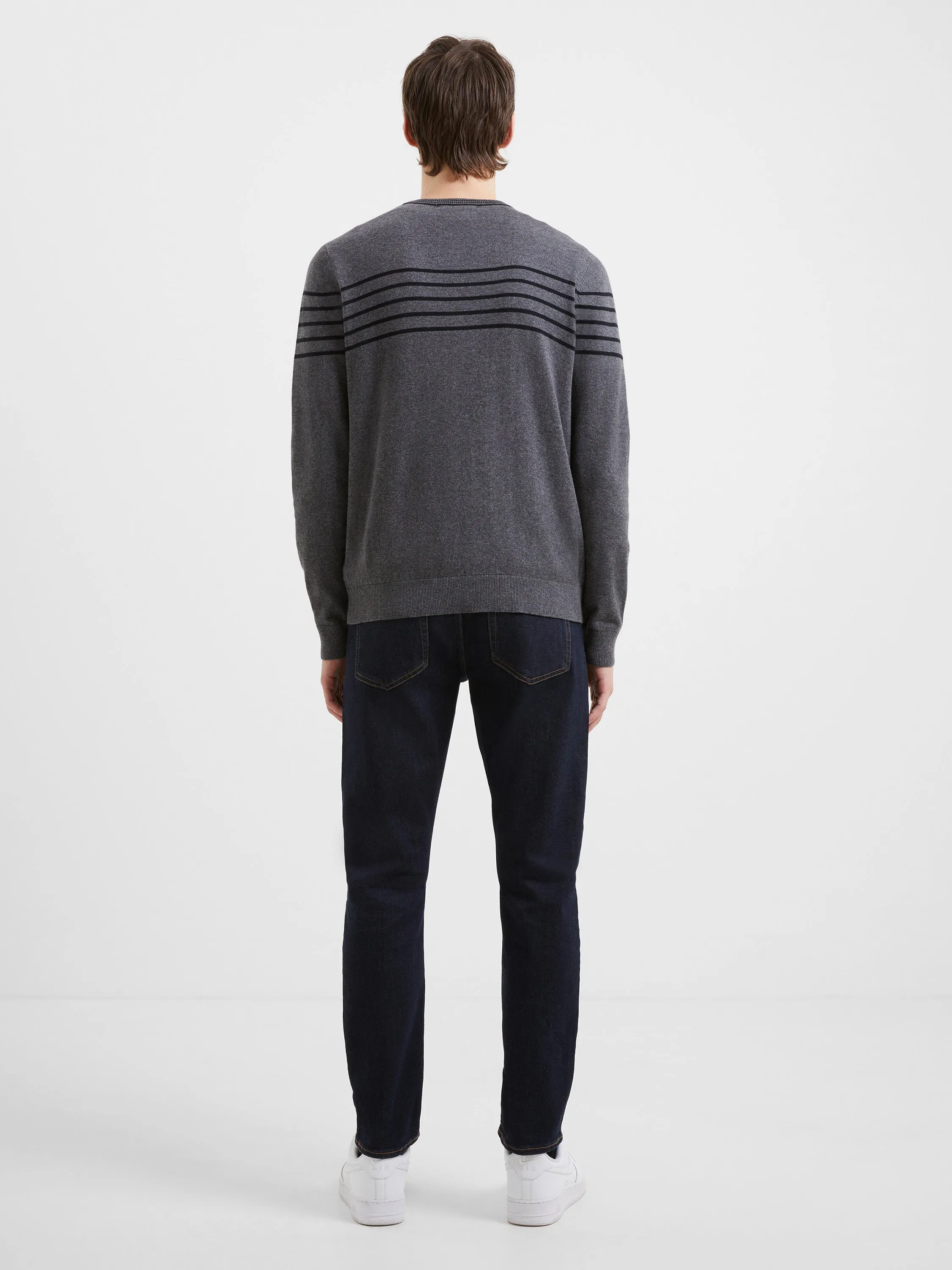 Stripe Crew Neck Sweatshirt