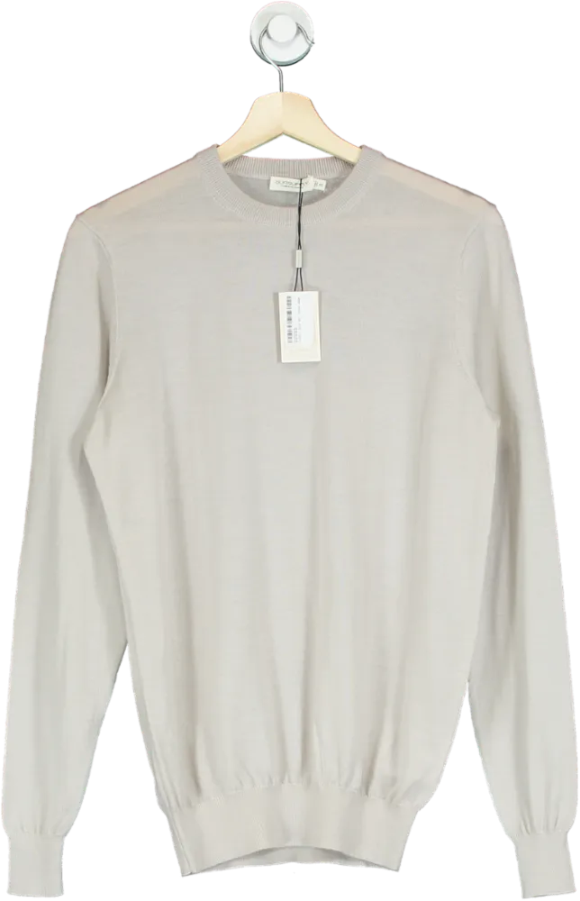 SuitSupply Beige Merino Wool Jumper UK XS