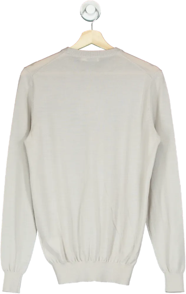 SuitSupply Beige Merino Wool Jumper UK XS