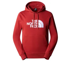 The North Face Mens Light Drew Peak Pullover Hoodie Iron Red