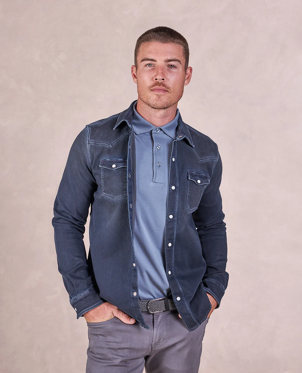 The Roper - Denim Workshirt - Dark Blue