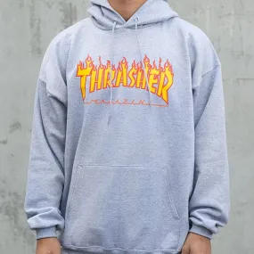 Thrasher Flame Logo Hood (Gray)