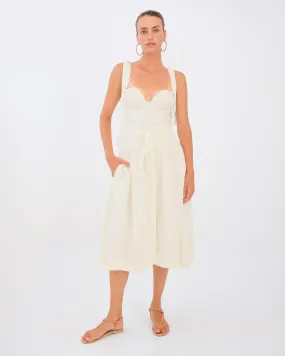 Tiana Skirt - White Linen by Desert Queen