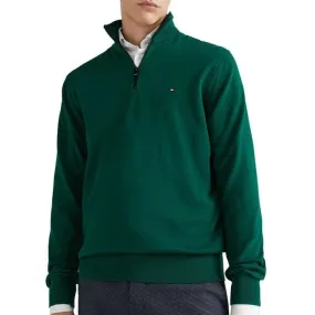 Tommy Hilfiger - 1985 Zip Mock Turtleneck Jumper - Prep Green