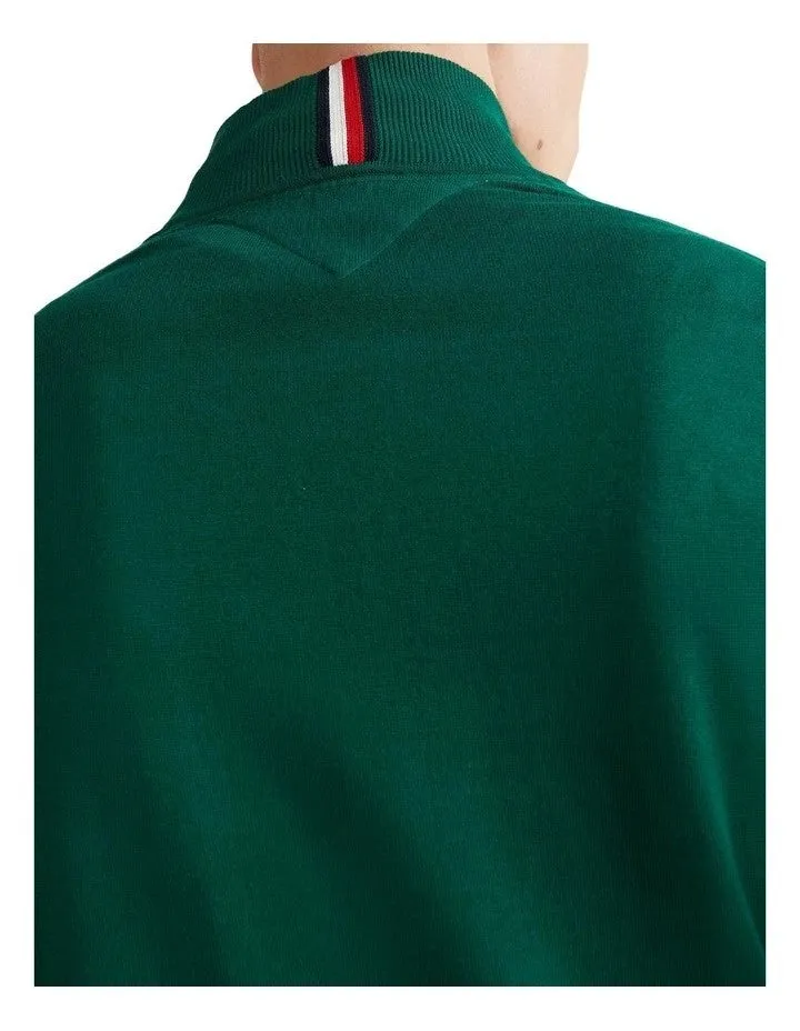 Tommy Hilfiger - 1985 Zip Mock Turtleneck Jumper - Prep Green