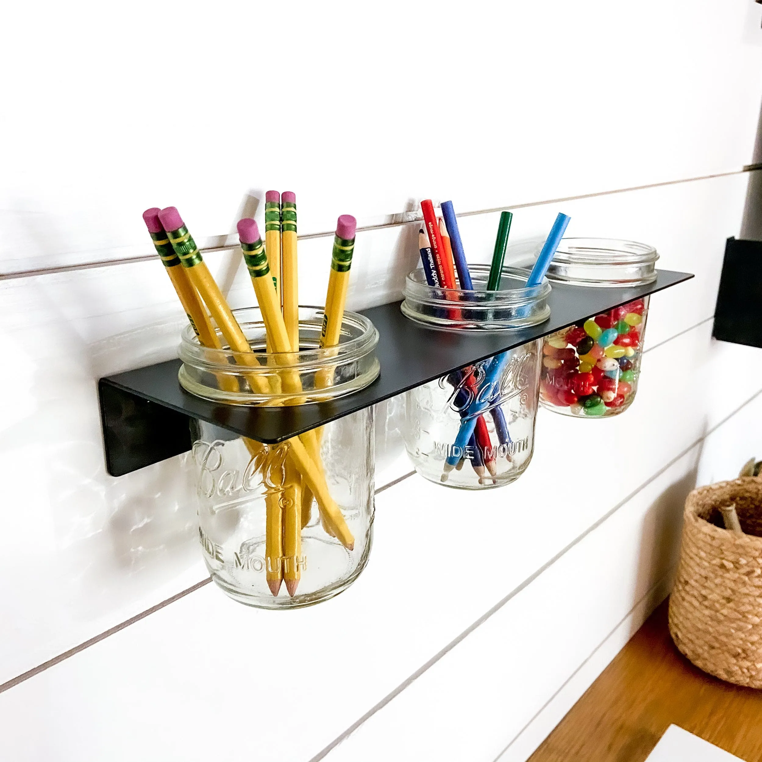 Triple Mason Jar Shelf