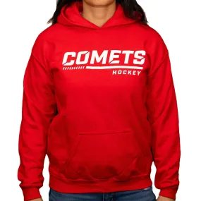 Utica Comets Youth Red Gildan Comets Hoodie