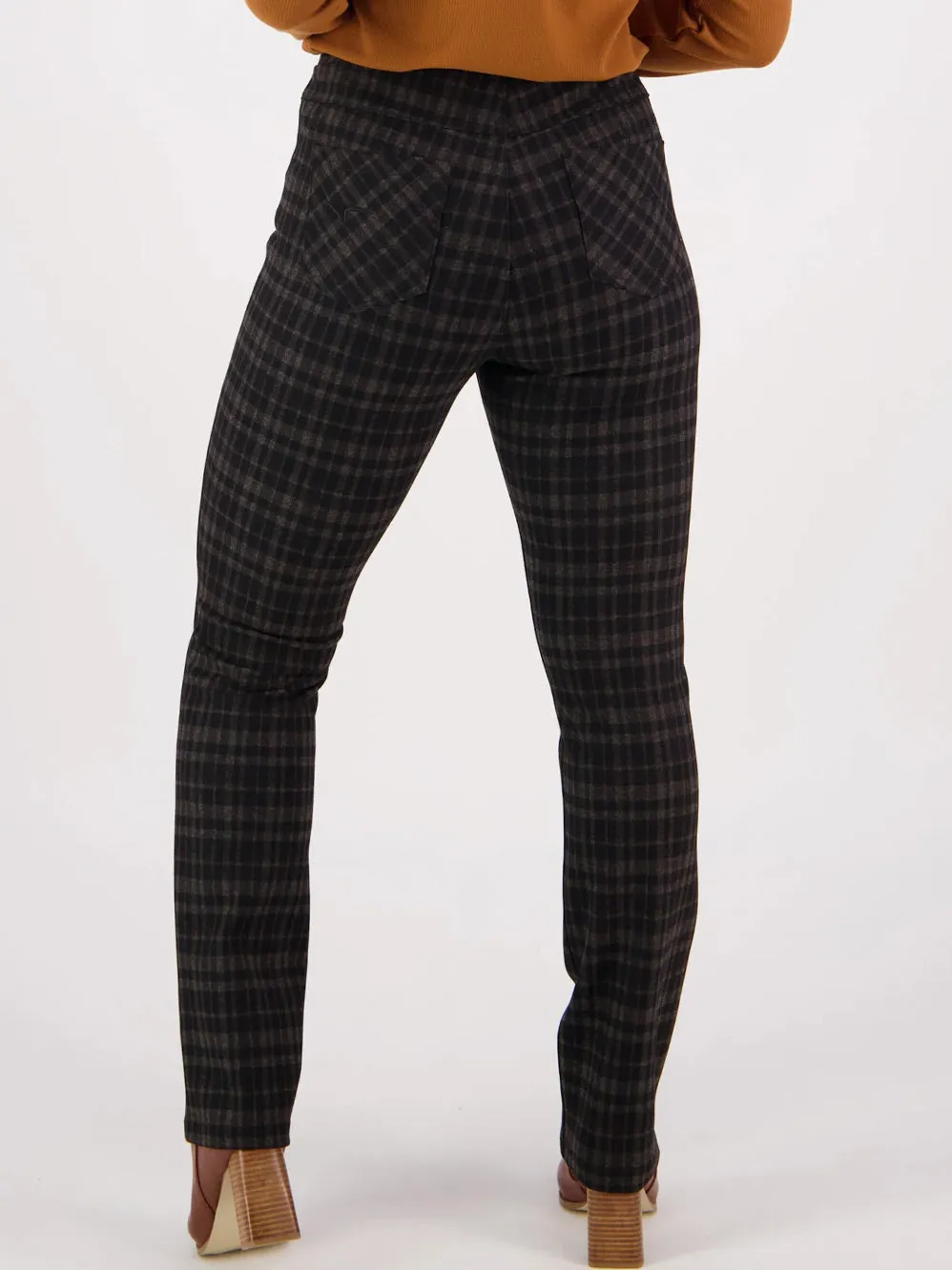 VASSALLI SLIM PULL ON PRINTED PANT