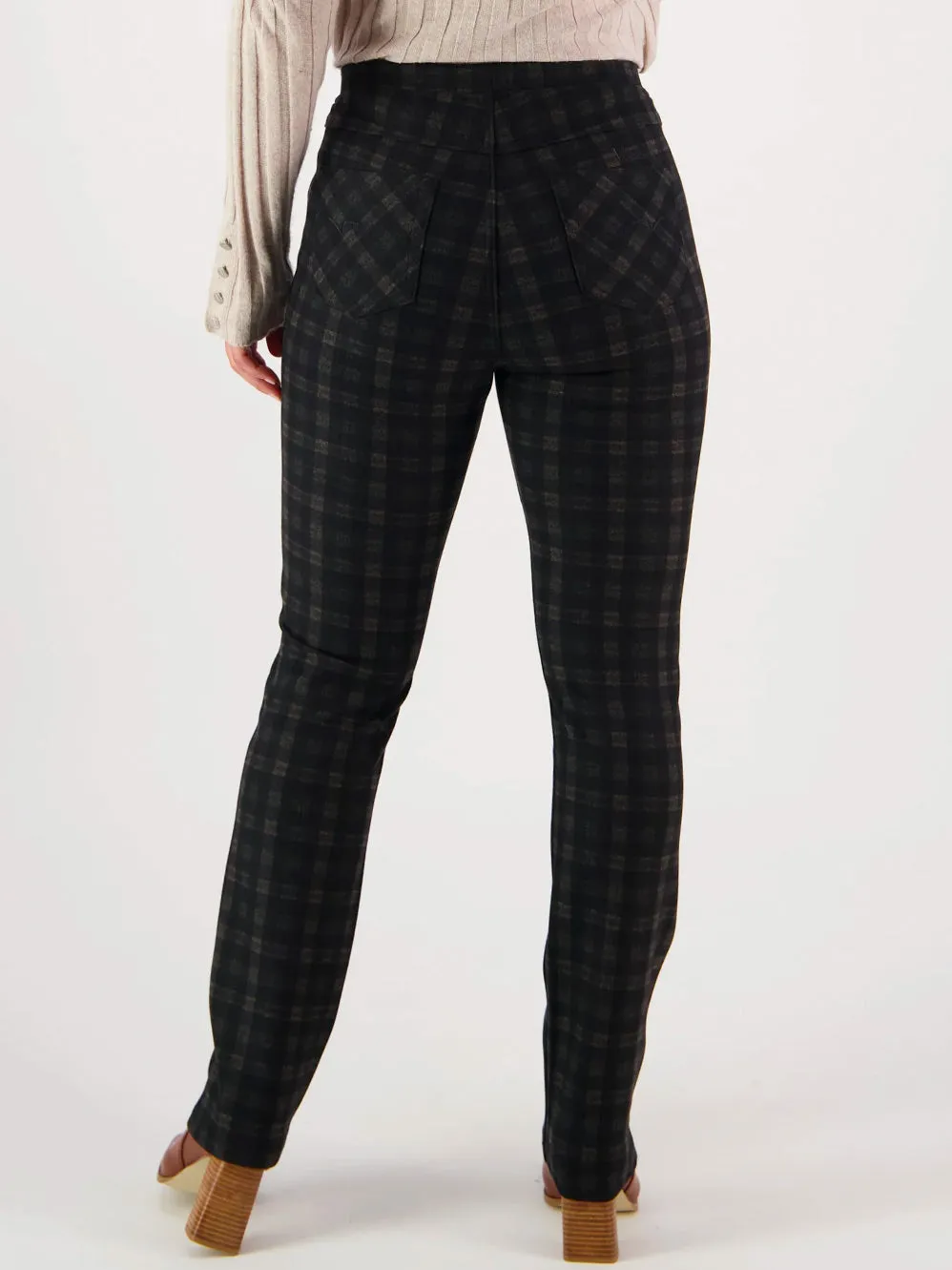 VASSALLI SLIM PULL ON PRINTED PANT