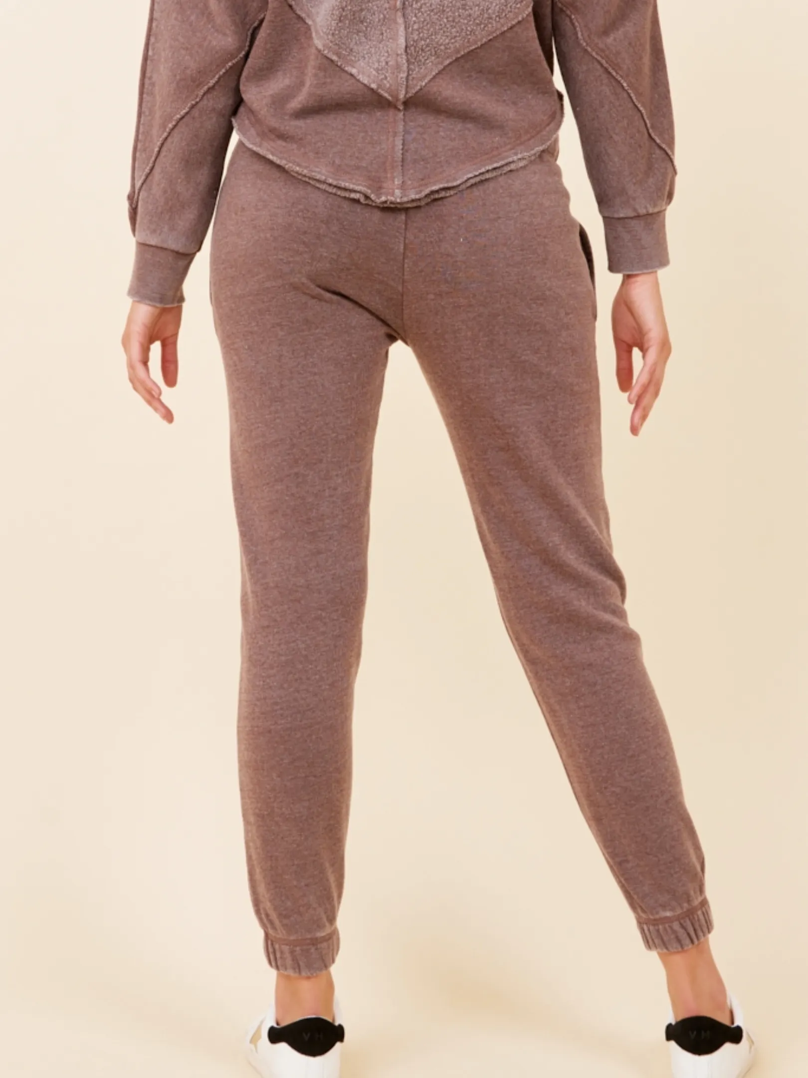 Vintage Havana Sage Grey Or Cocoa Brown Burnout Jogger