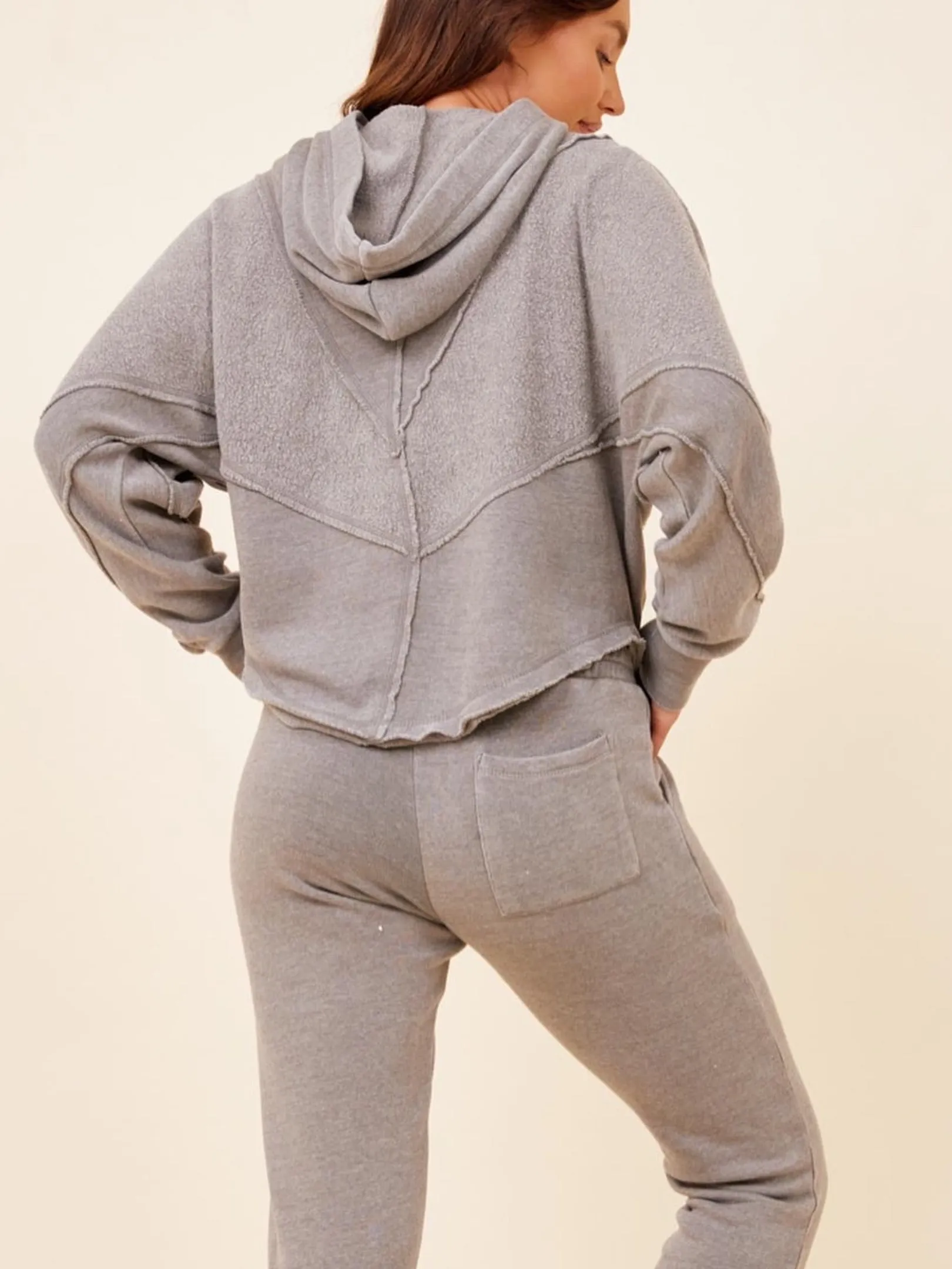 Vintage Havana Sage Grey Or Cocoa Brown Burnout Jogger