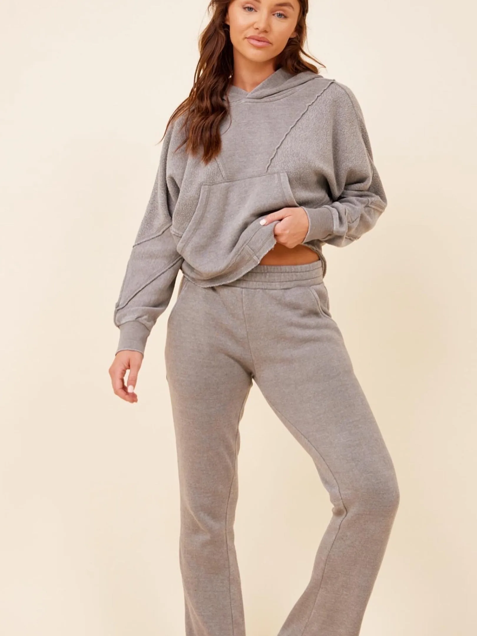 Vintage Havana Sage Grey Or Cocoa Brown Burnout Jogger