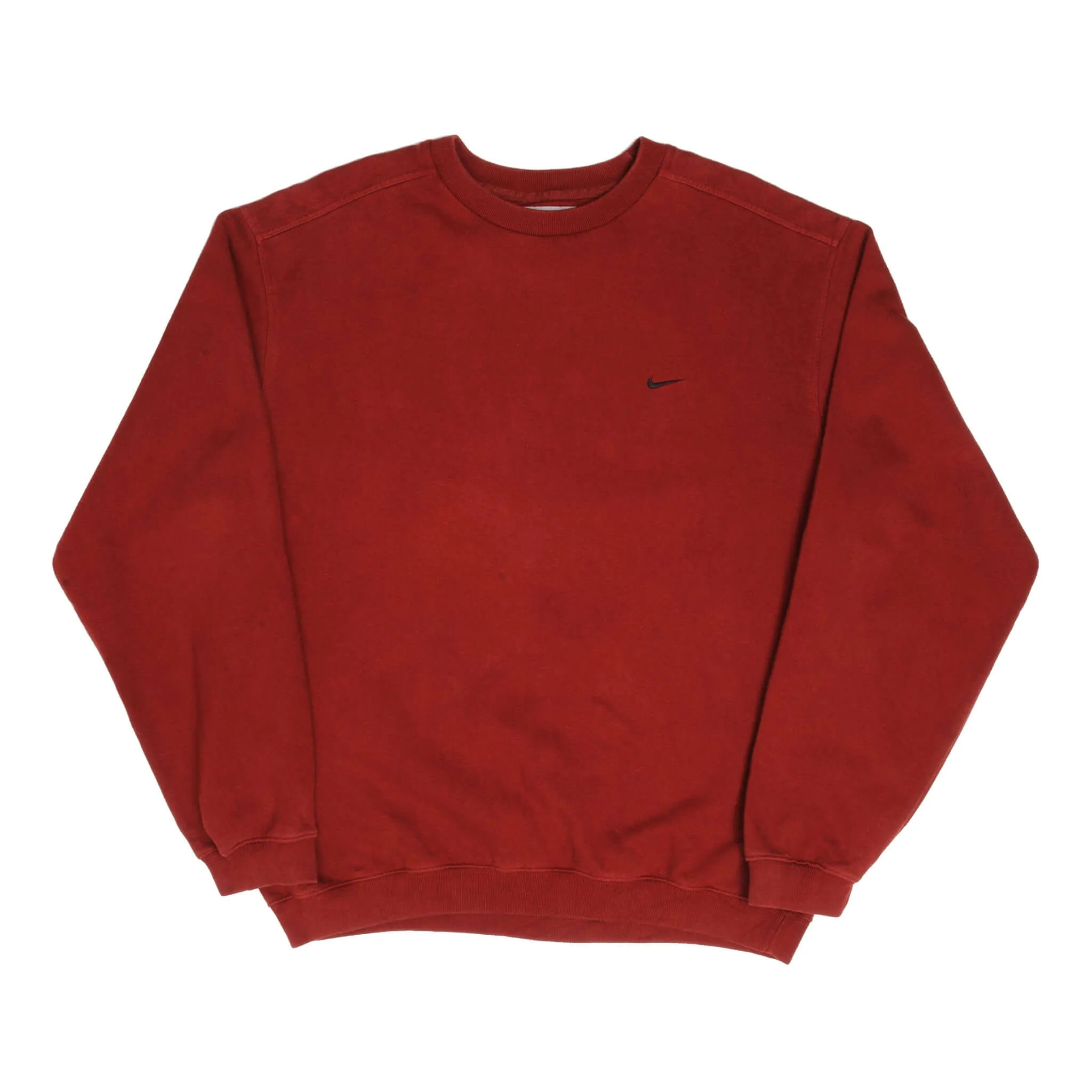 VINTAGE RED NIKE SWOOSH SWEATSHIRT 2000S SIZE LARGE