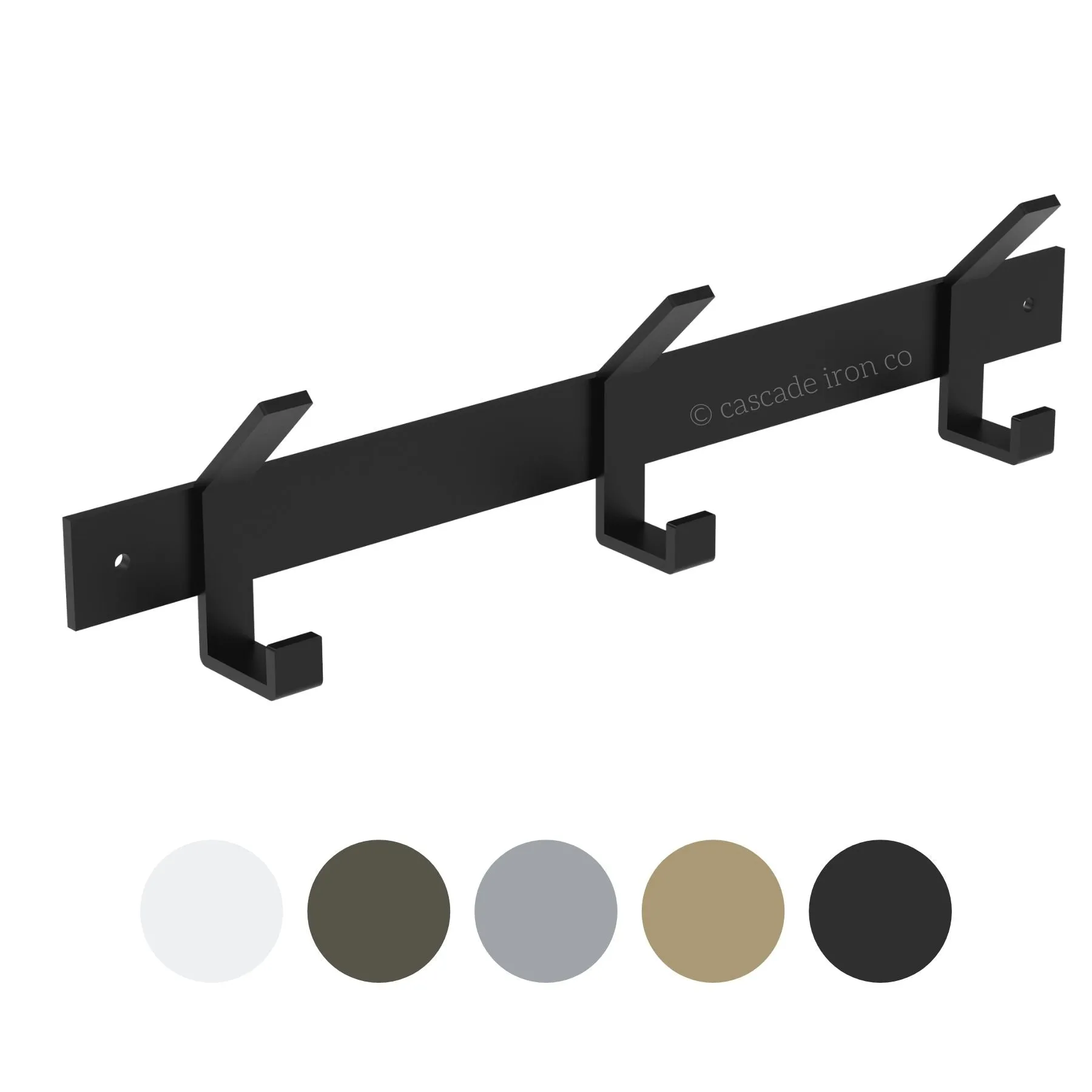 Wall Mounted Coat Rack with Double Hooks