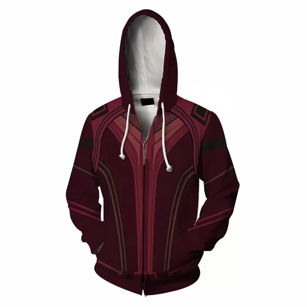 Wanda Cosplay Hoodie Sweatshirt Casual Zip Up Jacket Coat