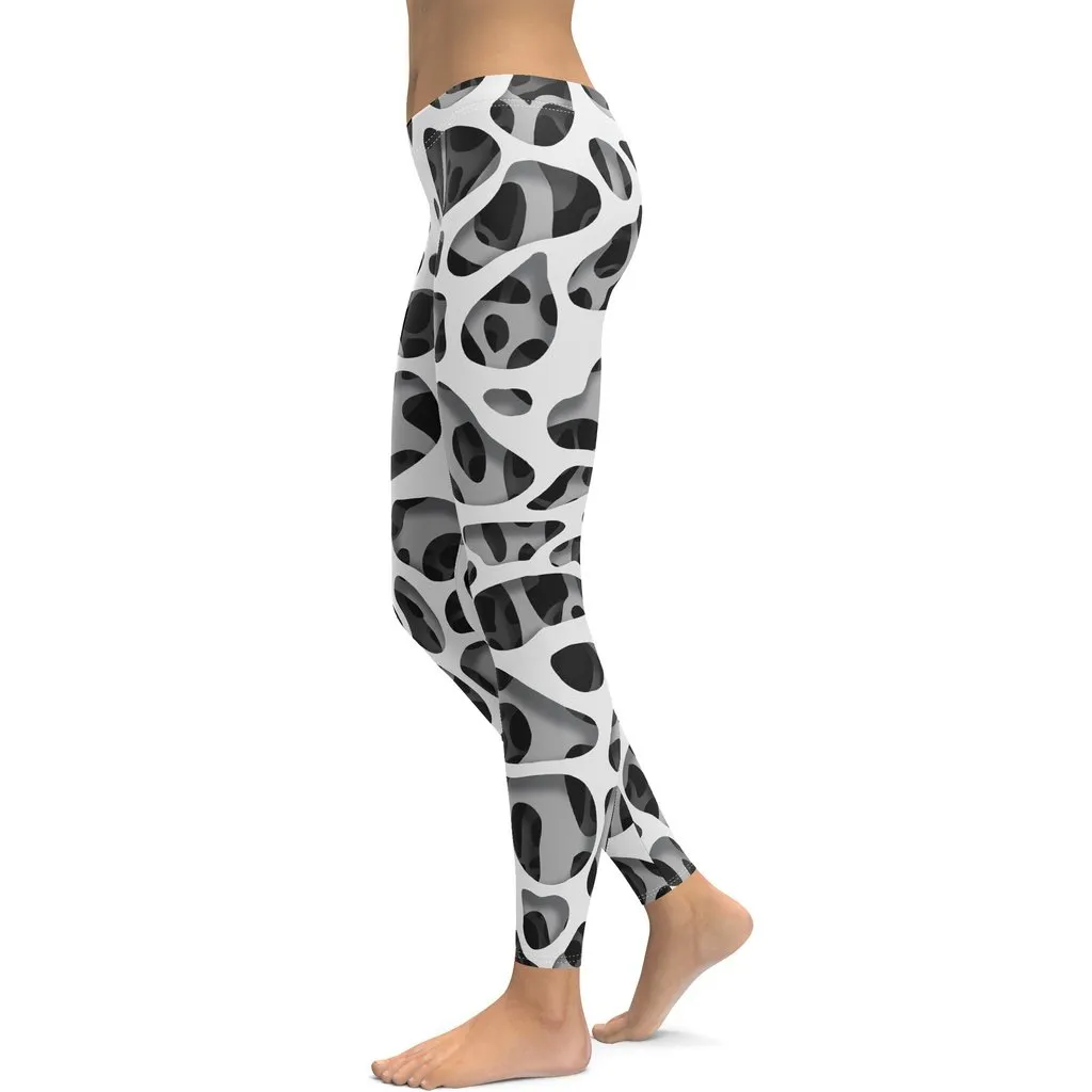 Web Illusion Pattern Leggings