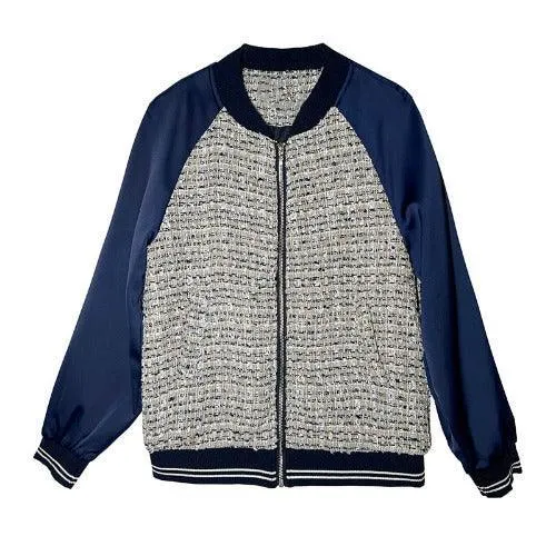 Wenkouban-Winter outfits Christmas Patchwork Short Bomber Jacket